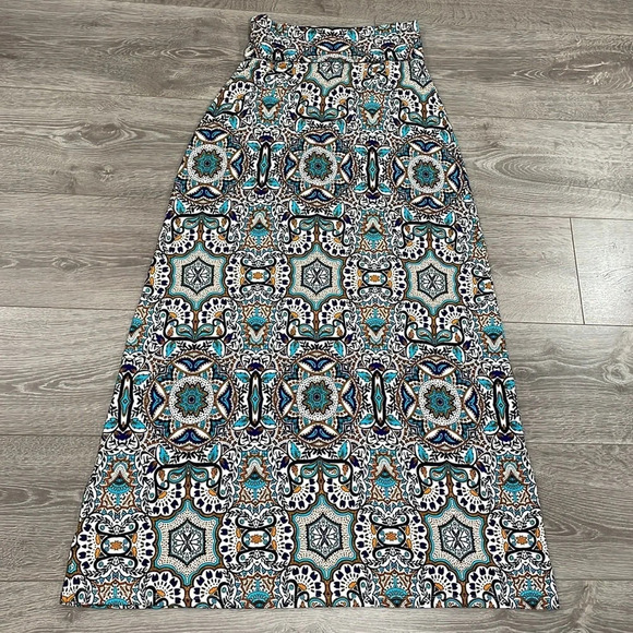 Artisan NY Maxi Skirt Boho Print Pull On S - Picture 13 of 13